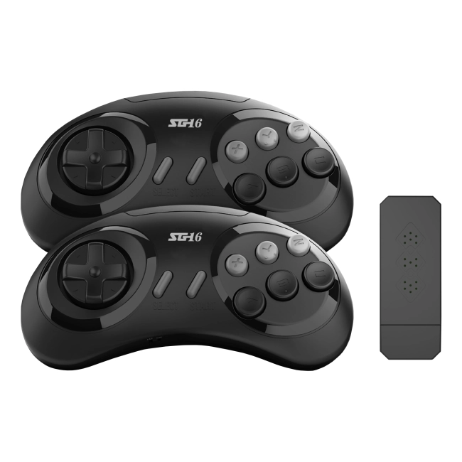 приставка 16 bit с беспроводными джойстиками