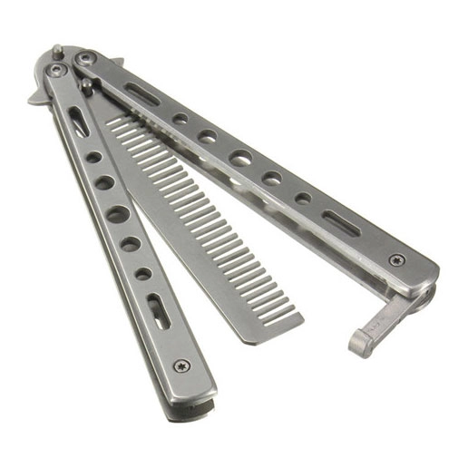 нож-бабочка расческа