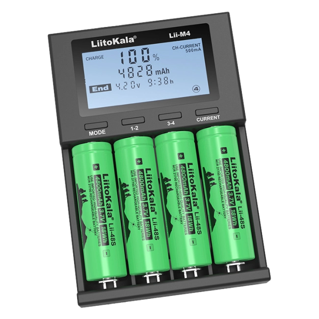 зарядка для аккумуляторов 18650 с дисплеем