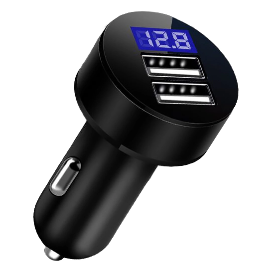 зарядка для прикурювача з вольтметром