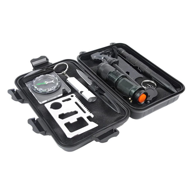 набор для выживания с компасом