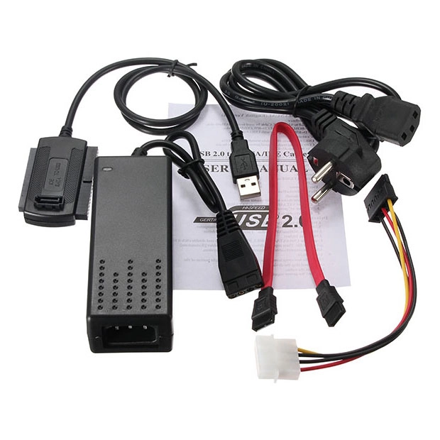 перехідник usb sata ide 2.5/3.5 із блоком живлення