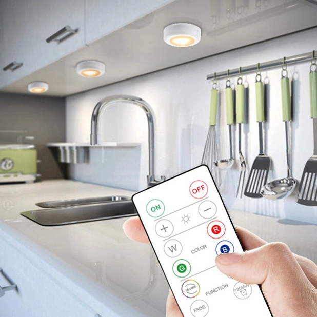 led светильники на батарейках на стену