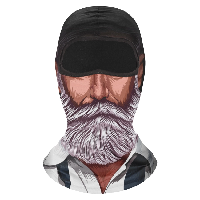 балаклава с лицом мужчины на флисе
