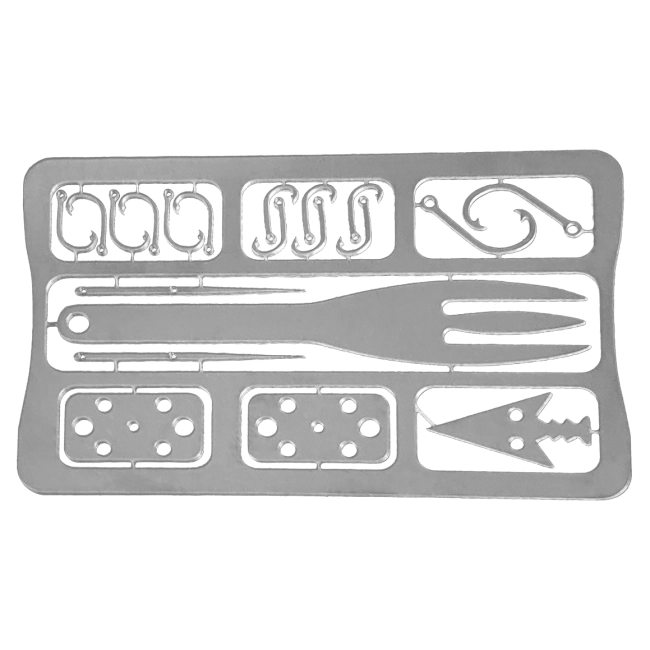 мультитул карта с вилкой