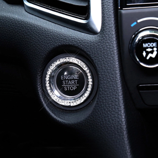 кольцо со стразами на замок зажигания