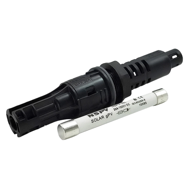 роз'єм для сонячної панелі mc4 із запобіжником