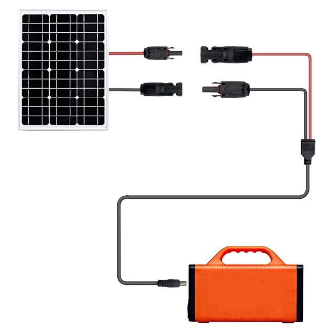 перехідник dc5521 на mc4 та xt60 для сонячних панелей