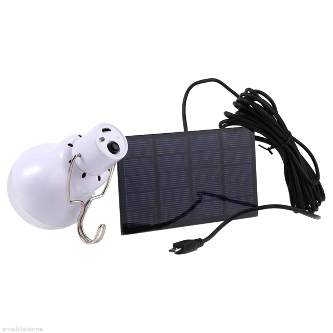 лампочка з акумулятором та сонячною панеллю