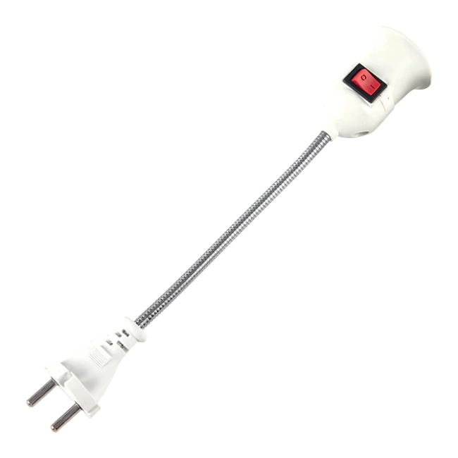 переходник вилка патрон с выключателем