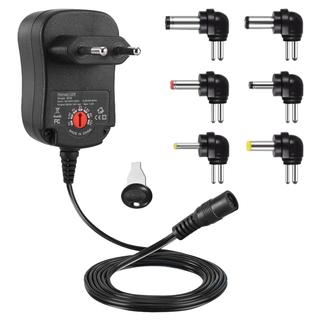 блок питания 12w с регулируемым напряжением 3v-12v