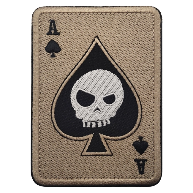 патч карта туз с черепом