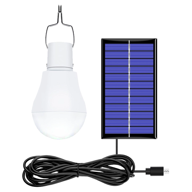 лампочка світлодіодна з сонячною батареєю