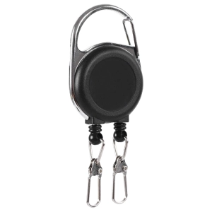 Ретрактор на карабіні для ключів із двома тросами ретрактор на карабіні для ключів
