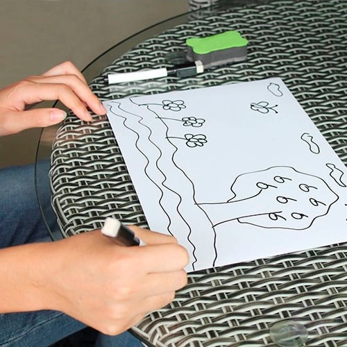 грифельная доска на холодильник