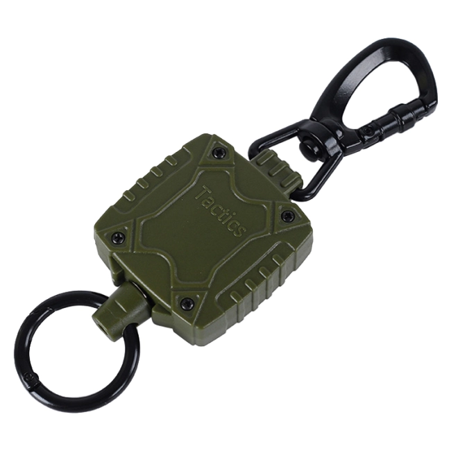 тактический ретрактор с карабином и тросом