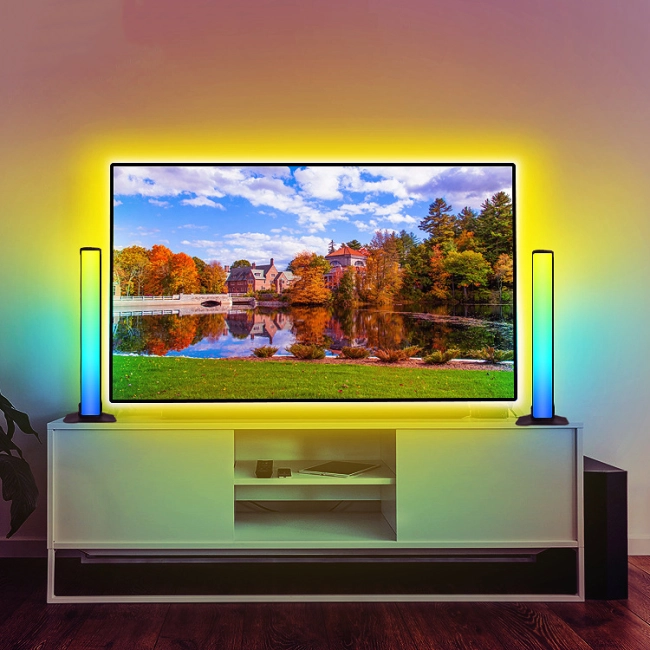 настільний rgb світильник з пультом