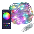 bluetooth гірлянда від USB з пультом