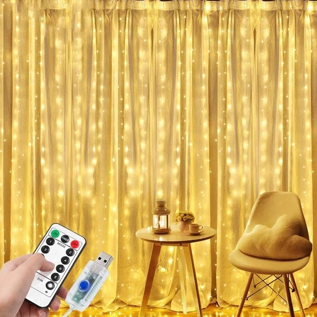 светодиодная гирлянда штора занавес