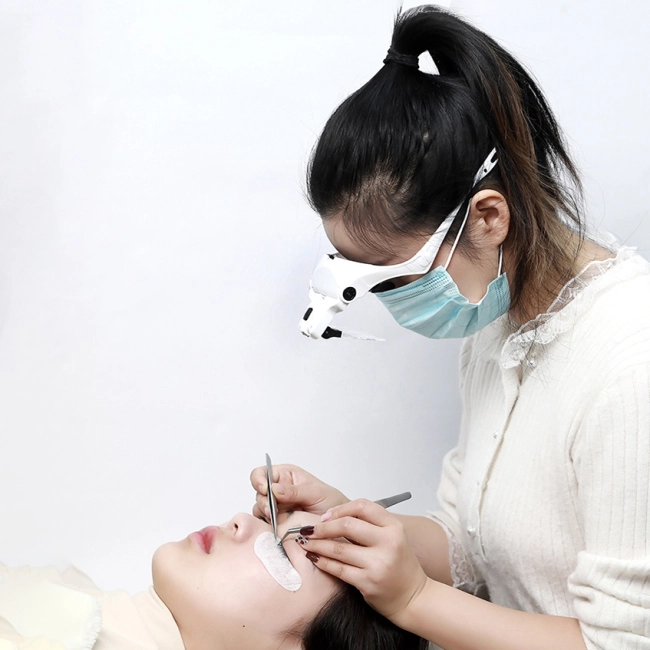 бінокулярні окуляри з додатковими лінзами та підсвічуванням