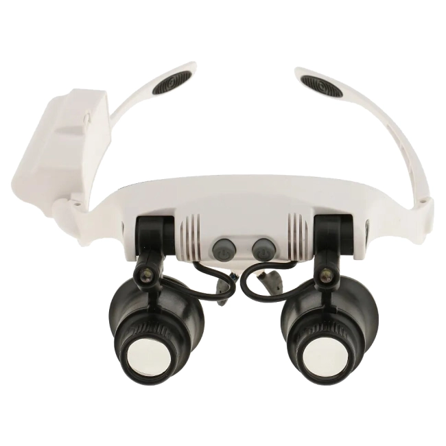 окуляри бінокулярні збільшувальні з підсвічуванням