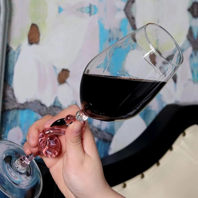 бокал в виде фламинго