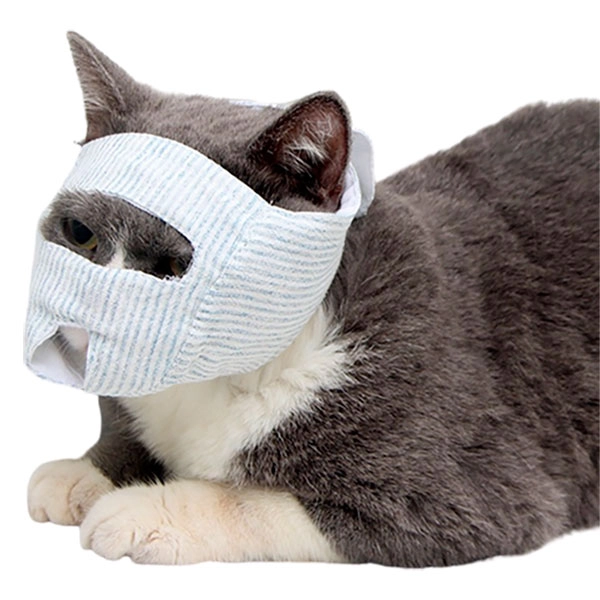 маска для кошек для защиты от укусов с вырезом для глаз