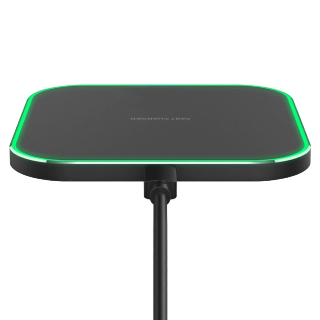 швидка qi зарядка 15w з підсвічуванням