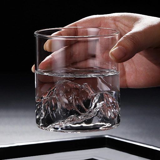 склянка з гірським рельєфом