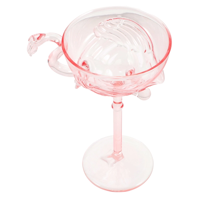 бокал с фламинго