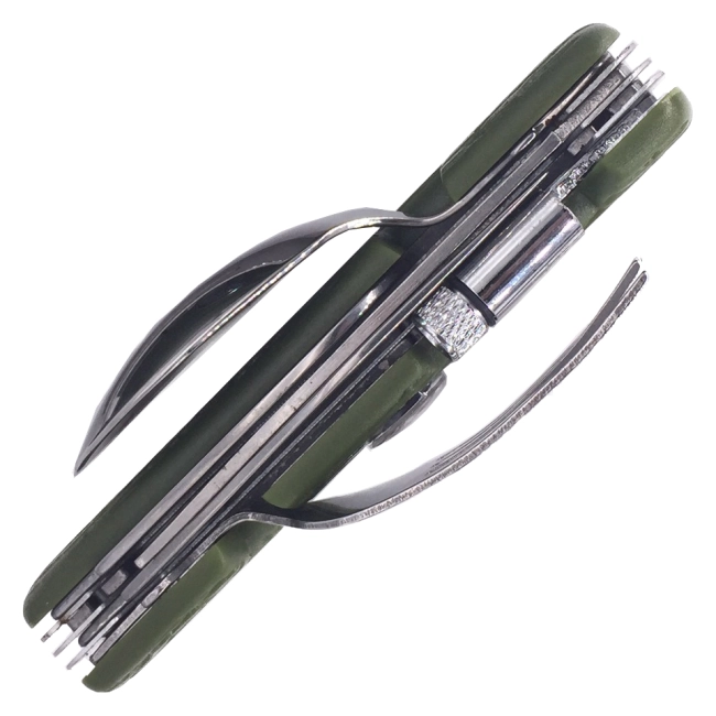 тактический мультитул с фонариком и вилкой