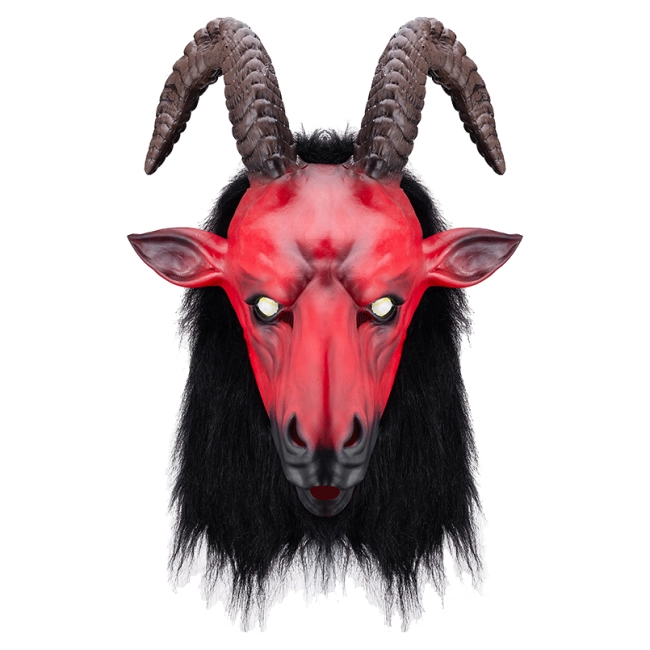 маска латексная демона с рогами