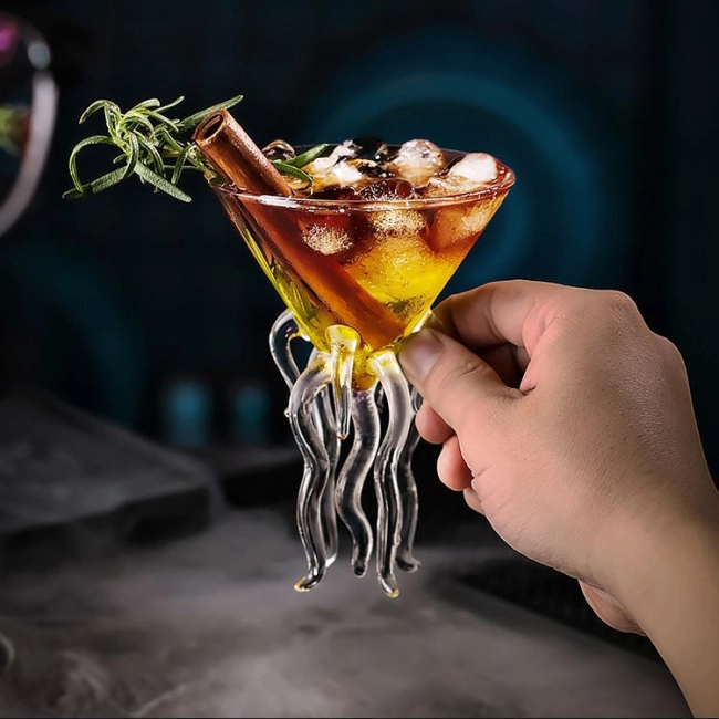 бокал коктейльный с медузой