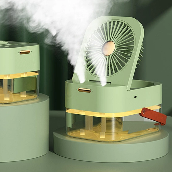 електричний вентилятор із зволожувачем