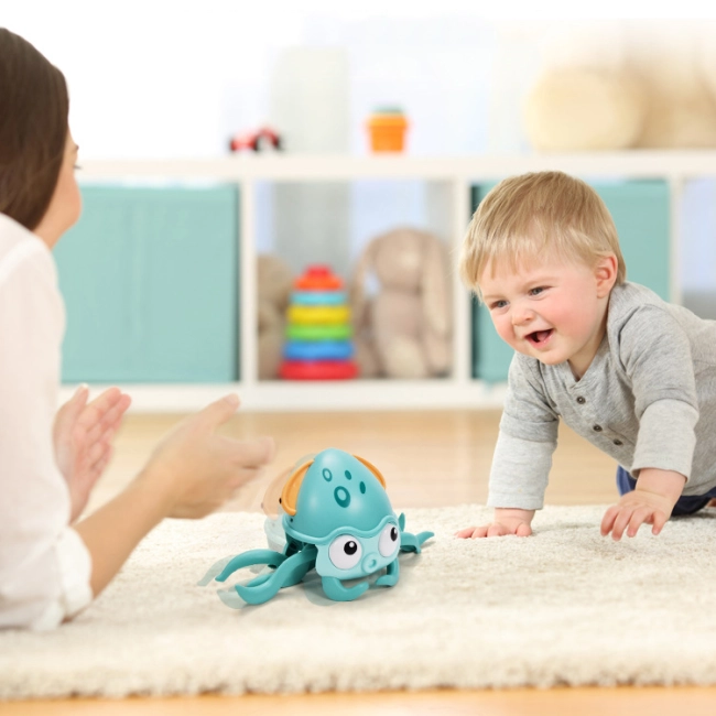 заводний восьминіг іграшка що тікає від перешкод