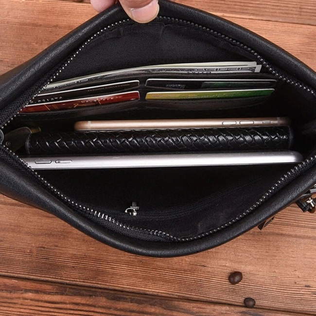 клатч сумка на молнии мужская