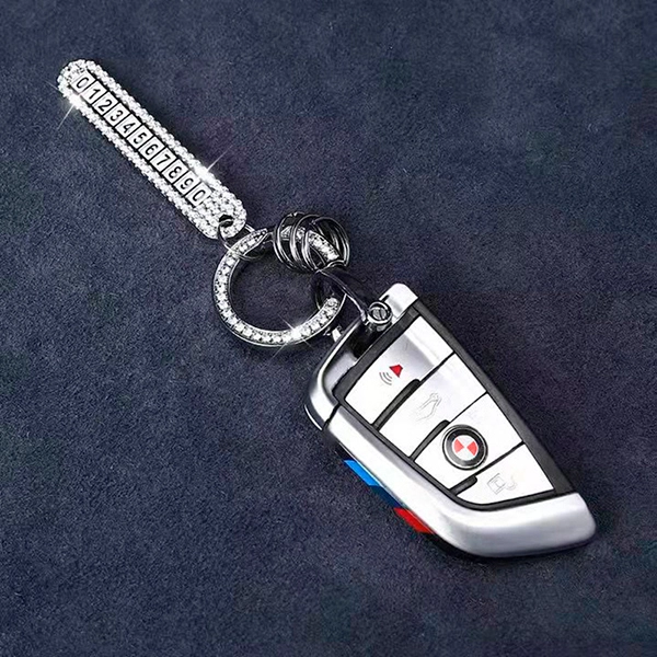 брелок для ключей автомобиля с номером телефона