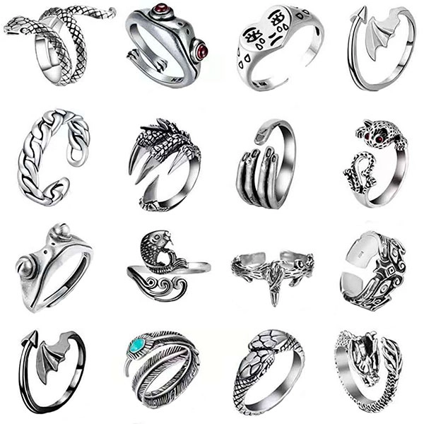 набор колец на пальцы