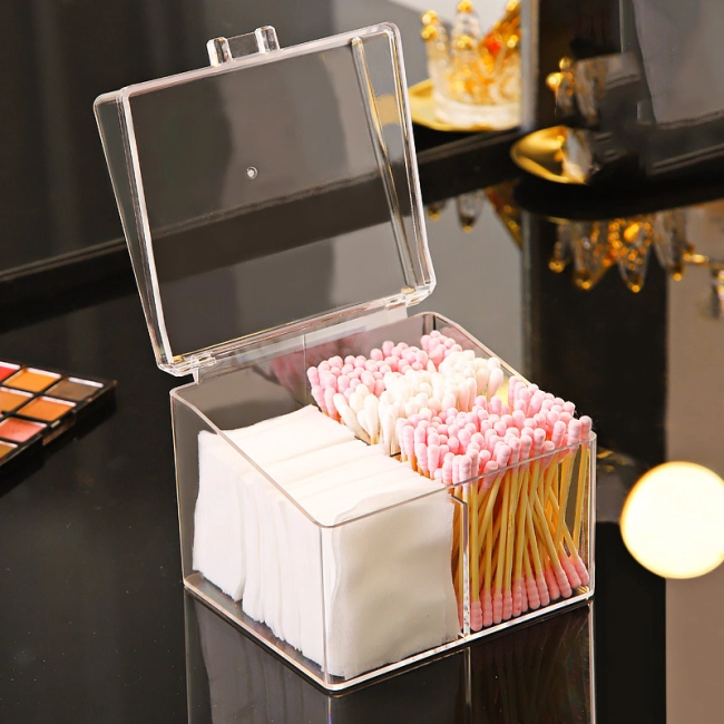 органайзер для хранения ватных палочек и дисков