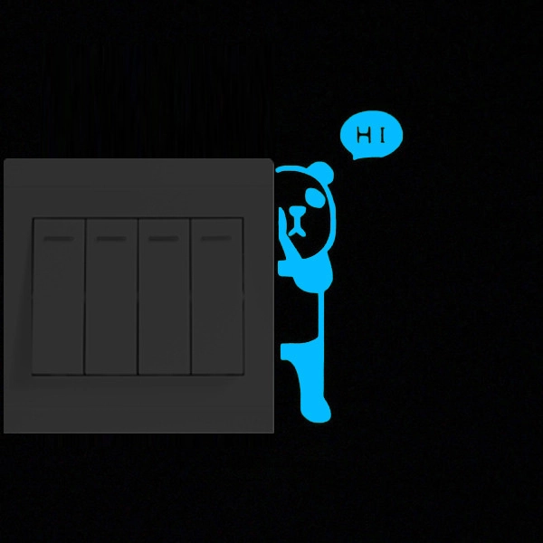 светящаяся наклейка на выключатель