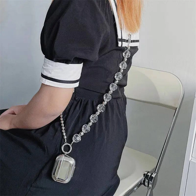 чохол для навушників airpods1 2 з ланцюжком