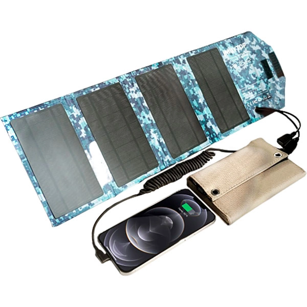 портативная складная солнечная панель с usb