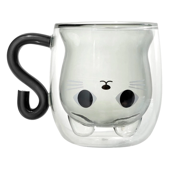 чашка кот с двойными стенками