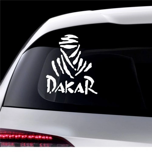 наклейка на заднее стекло авто Dakar