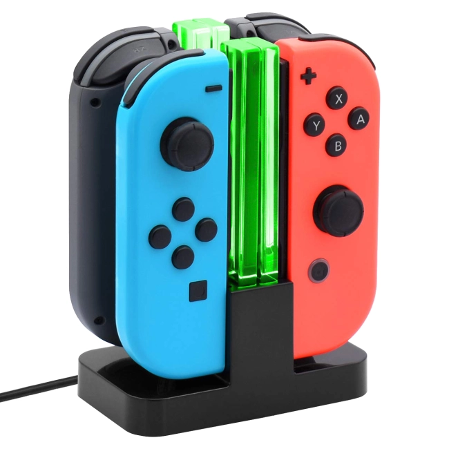 зарядна станція для nintendo switch на 4 joy-con