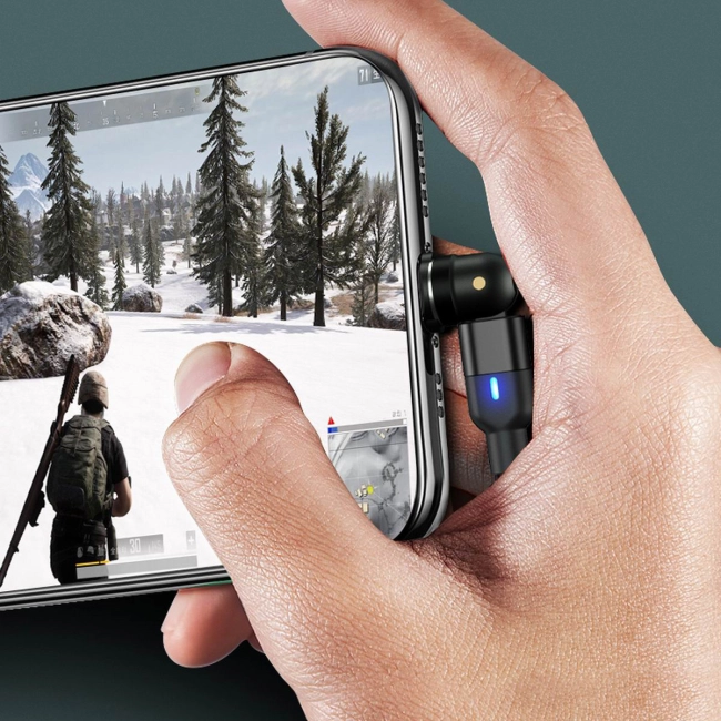 магнитный кабель поворотный 3 в 1