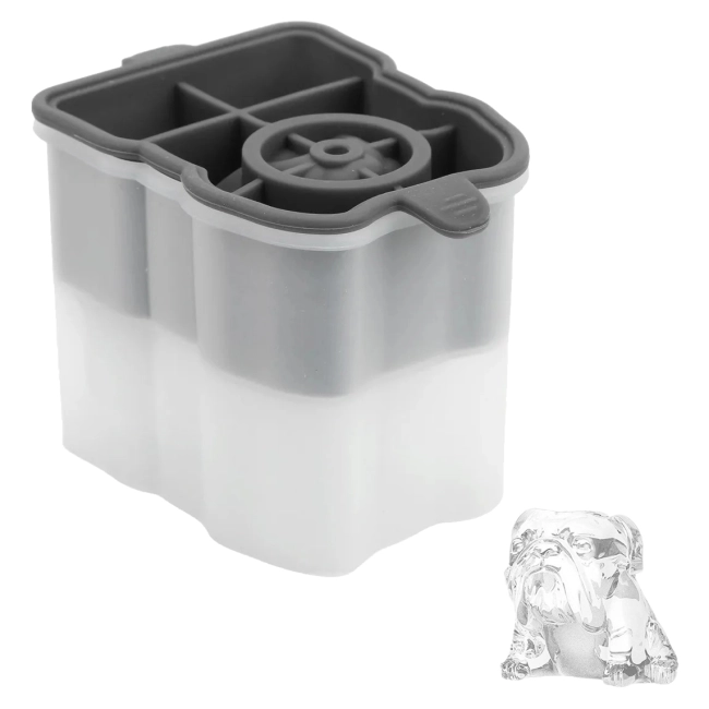 форма для льда бульдог