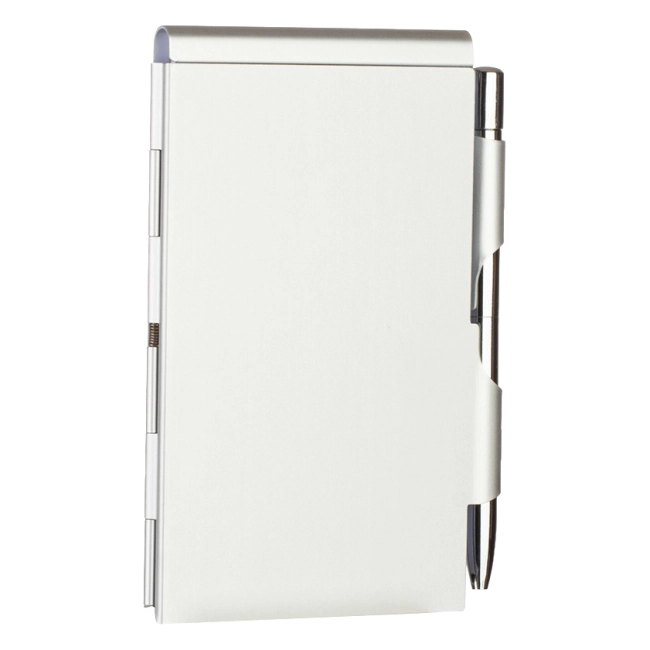 маленький блокнот с ручкой