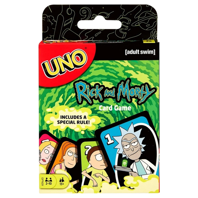 карти уно з ріком та морті