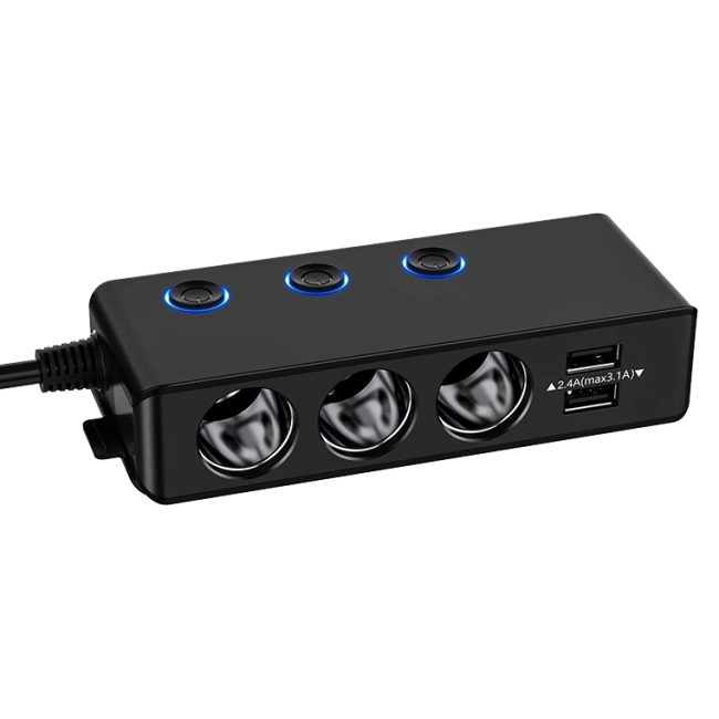 автомобильный разветвитель для прикуривателя с usb